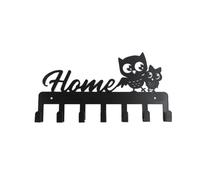 Giwnhvx Porte-clés mural en forme de chouette sans clou Décoration de maison Hibou Porte-clés pour mur 1 pièce A