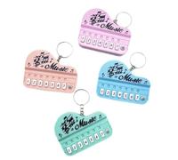 Giwnhvx Porte-clés pour clavier électronique, instrument porte-clés de poche, jouet de piano, porte-clés de sac, porte-clés facile à installer -D
