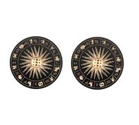 Giwnhvx Porte-Encens 2 PièCes pour la DéCoration de, MéDitation, Yoga, Noir, A