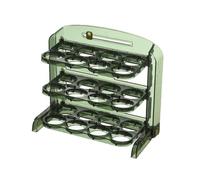 Giwnhvx Porte-oeufs rabattable pour réfrigérateur, récipient à oeufs à 3 couches pour porte latérale du réfrigérateur, plateau à œufs pliable