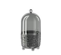 Giwnhvx Porte-Pinceaux de Maquillage avec Couvercle Rotatif à 360 °, Récipient Transparent Anti-Poussière pour Pinceaux de Maquillage -C