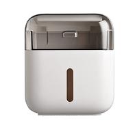 Giwnhvx Porte-rouleau mural imperméable pour papier toilette plateau à mouchoirs étagère pour salle de bain blanc