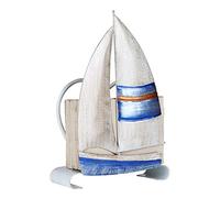 Giwnhvx Porte-serviettes en fer en forme de bateau à voile - Ornement pour hôtel, papier de cuisine, décoration de table
