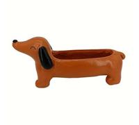Giwnhvx Pot de fleurs en résine pour chiens - Conteneur pour intérieur et extérieur Daisy The Dog, Récipient de jardin pour fleurs et petites plantes
