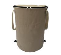 Giwnhvx Poubelle de camping pliable et portable pour l'extérieur, fournitures de camping, sac de rangement de jardin, facile à installer, facile à utiliser, marron