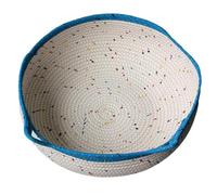 Giwnhvx pour Chat, Petite Ronde en Corde de Coton pour Animaux de Compagnie, pour Chien et Chat Facile à Nettoyer en Bleu D'Été