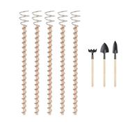 Giwnhvx pour Plantes En Cuivre pour Électroculture de Jardin Cuivre Antenne de Jardinage Tiges En Cuivre Fil de Cuivre 30 cm
