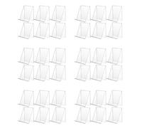 Giwnhvx Présentoir pour livres en acrylique de 18 pièces, présentoir en acrylique transparent, support transparent pour l'affichage d'images, bijoux, présentoir de montres