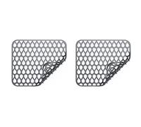 Giwnhvx Protections en Silicone pour Cuisine, Grille de Tapis Antidérapant Pliable pour la Chine en Acier Inoxydable 2 Pièce