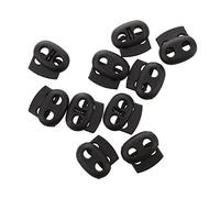 Giwnhvx R 10 Pcs Double Trous Plastique Vetement de Sport Cordon Serrures Bout