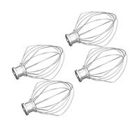 Giwnhvx Raccord pour mélangeur pour fouet un fil en acier inoxydable de 4 pièces pour K45WW pour gâteau ballon pour mixer agitateur pour crème à l'