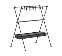 Giwnhvx Rack avec cadre à trois barres, pliable, ultra léger, trépied de, cintre pour articles divers, 50 x 68 x 88 cm + sac en maille