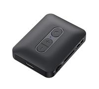 Giwnhvx Récepteur audio Bluetooth 5.4 émetteur USB U-Disk TF carte jouer 3,5 mm AUX stéréo musique adaptateur sans fil avec micro