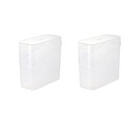 Giwnhvx Récipient de rangement pour tranches de fromage, porte-tranches de fromage, boîte d'organisation de sachets de thé, récipient hermétique pour le stockage des aliments, facile à utiliser