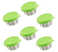 Giwnhvx Récipient de sauce à salade avec couvercle récipient pour vinaigrette à salade en acier inoxydable, réutilisable et imperméable, récipient pour sauce