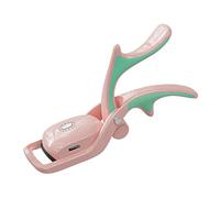 Giwnhvx Recourbe-Cils Chauffant Recourbe-Cils Chauffant Rechargeable par USB avec Peigne, 3 Modes de Chauffage Rose