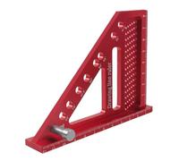 Giwnhvx Règle de mesure multi-angles avec cheville pour le travail du bois - Rapporteur carré - Règle triangulaire à onglet - Outil de mise en page de haute précision B