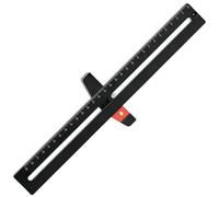 Giwnhvx Règle de traçage coulissante en alliage d'aluminium - Outil de mesure de haute précision - Outil de travail du bois - Facile à utiliser
