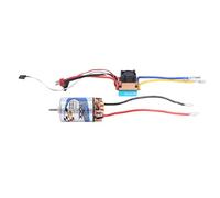 Giwnhvx Régulateur de vitesse ESC Brossé Imperméable avec Moteur à Brosses 550 16T et 480A avec 5V/3 à BEC pour 1:10 RC Crawler Axial SCX10 TRX4
