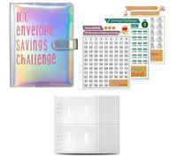 Giwnhvx Rejoignez le défi d'épargne de 52 semaines 100 enveloppes pour économiser 5 en un an avec notre classeur budgétaire A