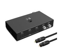 Giwnhvx Répartiteur audio optique numérique 2 entrées 4 sorties