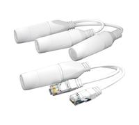 Giwnhvx Répartiteur PoE 2 en 1 Connecteur de câble à trois voies pour installation de caméra de sécurité