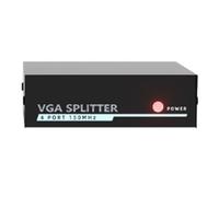 Giwnhvx Répartiteur VGA 1 x 4 1080p 60 Hz adaptateur répartiteur vidéo 1 entrée 4 sorties pour PC hôte vers moniteur TV projecteur facile à installer et à utiliser
