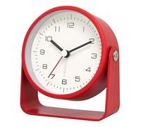 Giwnhvx Réveil en Métal, Horloge de Bureau Silencieuse pour Étudiants pour Chambre, Bureau, Décoration de Bureau C