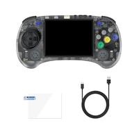 Giwnhvx RG ARC-S Console de jeu portable 128 G 10,2 cm IPS Linux OS 6 boutons Lecteurs vidéo rétro Prise en charge de la poignée filaire Facile à utiliser