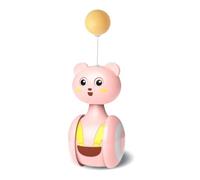 Giwnhvx Roses - Balançoire Jouet Chaton Interactif Balance Voiture Chasse Jouet Produit pour Animaux de Compagnie, Ballon de Haute Qualité