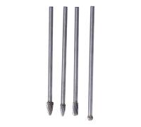 Giwnhvx Rotatif long en acier au tungstène, lot de fraises rotatives avec tige de 6 mm pour le travail du bois, la sculpture, le polissage, le forage