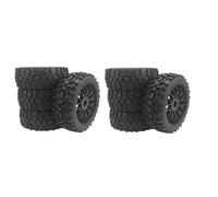 Giwnhvx Roues et pneus pour RC de 8 pièces avec jantes hexagonales de 17 mm pour voiture tout-terrain dans l'échelle 1/8 pour voiture de route RC 1:8