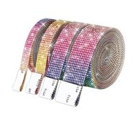 Giwnhvx Rouleau de ruban adhésif diamant à paillettes fait à la main bricolage décoration cadeau fournitures de mariage cosmétiques vase décoration E