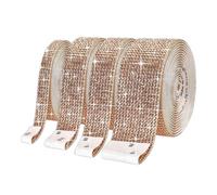 Giwnhvx Rouleau de ruban autocollant avec diamants ruban pailleté fait à la main cadeau bricolage décoration fournitures de mariage cosmétique décoration pot D