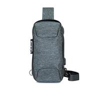 Giwnhvx Sac à bandoulière antivol avec recharge USB étanche avec cadenas, portable avec vert