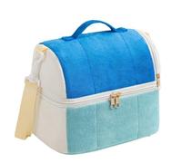 Giwnhvx Sac à déjeuner isotherme réutilisable, joli toast, étanche, sac fourre-tout avec bandoulière réglable D