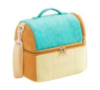 Giwnhvx Sac à déjeuner isotherme réutilisable, joli toast, étanche, sac fourre-tout avec bandoulière réglable A