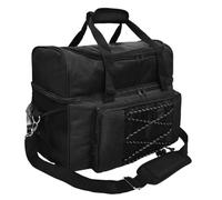 Giwnhvx Sac de bowling avec compartiments rembourrés, espace supplémentaire pour 1 paire de bowling facile à utiliser, C