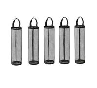 Giwnhvx Sac Poubelle Mural de Cuisine à Suspendre, Rangement Visuel, Magique, sans Perforation, Sac de Rangement en Plastique Coulissant, Noir