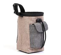 Giwnhvx Sac pour Chien à Emporter Paquet Sac à Ordures Sac à Ordures pour Chien Dressage pour Animaux de Compagnie Produits de Plein Air Marron