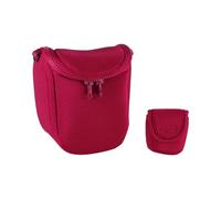 Giwnhvx Sac souple imperméable pour appareil photo sac souple portable pour appareil photo à objectif unique/miroir rouge