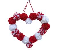 Giwnhvx Saint Guirlande de boules de poils en peluche, décoration intérieure, décoration pour la maison, décoration pour mariage B
