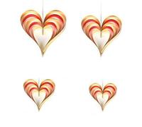 Giwnhvx Saint Valentin, Anniversaire, Décoration de Mariage, Pendentif d'amour 3D, Décoration à Suspendre, Scène D'Ambiance, Disposition de Vitrine-D Installation Facile Facile à Utiliser