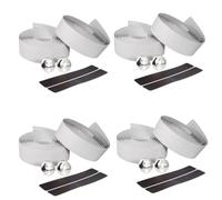 Giwnhvx Sangles de guidon respirantes en carbone pour vélo de route, antidérapantes, absorbant les chocs, blanc