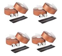 Giwnhvx Sangles de guidon respirantes en carbone pour vélo de route, antidérapantes, absorbant les chocs, orange