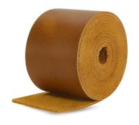 Giwnhvx Sangles plates en cuir pleine fleur de 5,1 cm de large pour travaux manuels, 20,3 cm de long, 2 mm d'épaisseur, marron