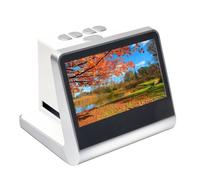 Giwnhvx Scanner de Film 22MP avec Écran HD 5 Pouces, Écran Monochrome, Numériseur de Film et Négatifs Numériques, Mémoire Intégrée de 16 Go, Convertisseur Numérique, Prise EU