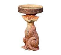 Giwnhvx Sculpture en résine Mangeoires pour oiseaux, salle de bain pour oiseaux en résine sculptée, pour la maison en plein air cour en résine décorations pour pelouses décor sculpture A