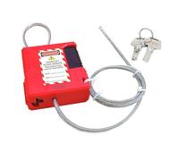 Giwnhvx Sécurité Verrouillage Tagout - Sécurité Réglable de 3,3 Pieds, Sécurité En Acier avec Revêtement Vinyle,