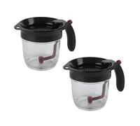 Giwnhvx Séparateur de graisse avec égouttoir - Séparateur de graisse avec tamis - Séparation des résidus de soupe - Filtre à huile